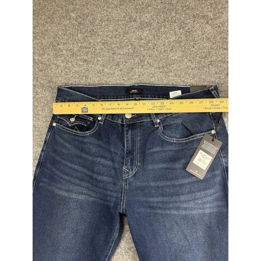 True‎ Religion Rocco Relaxed Skinny Jeans Mens 36x31 Dark Blue Stretch Denim